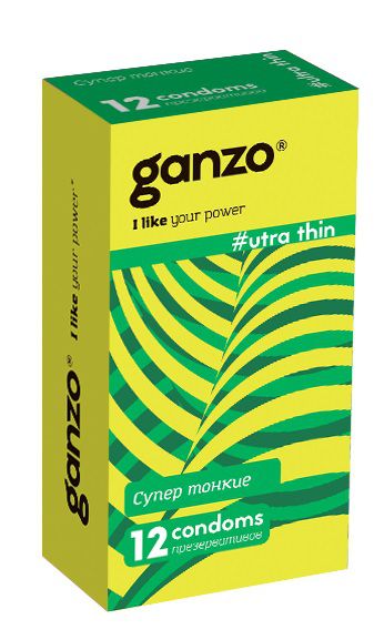 Ультратонкие презервативы Ganzo Ultra thin - 12 шт. - Ganzo - купить с доставкой в Новокуйбышевске