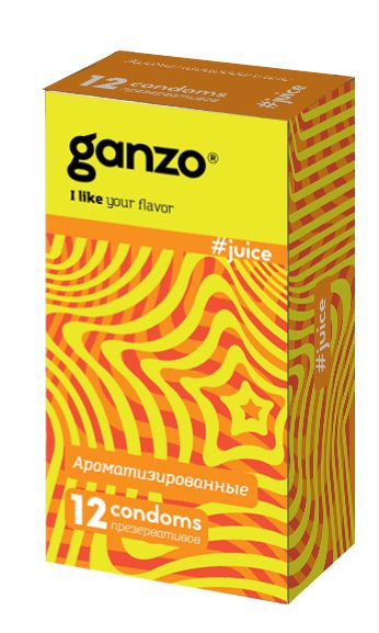 Ароматизированные презервативы Ganzo Juice - 12 шт. - Ganzo - купить с доставкой в Новокуйбышевске
