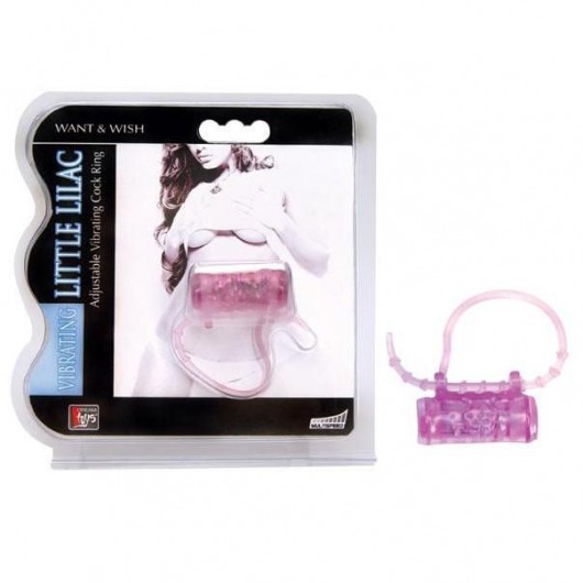 Эрекционное кольцо с вибратором LITTLE LILAC - Dream Toys - в Новокуйбышевске купить с доставкой