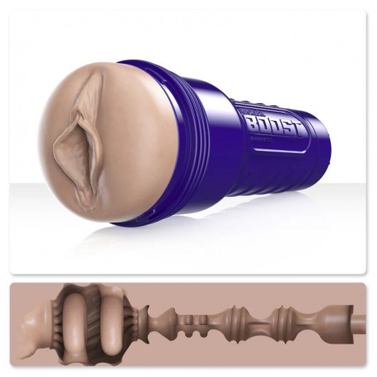 Телесный мастурбатор-вагина Fleshlight Boost Bang - Fleshlight - в Новокуйбышевске купить с доставкой