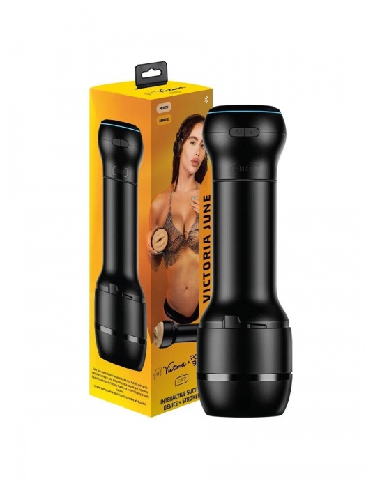 Мастурбатор-ротик с интерактивной насадкой PowerBlow   FeelVictoria Mouth - Kiiroo - в Новокуйбышевске купить с доставкой