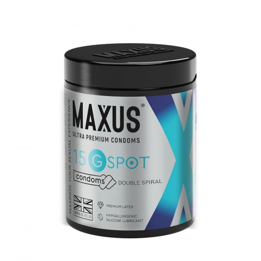 Гладкие презервативы Maxus G spot с двойной спиралью - 15 шт. - Maxus - купить с доставкой в Новокуйбышевске