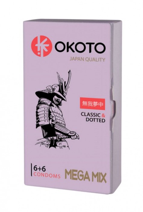 Презервативы OKOTO Mega Mix - 12 шт. - Sitabella - купить с доставкой в Новокуйбышевске