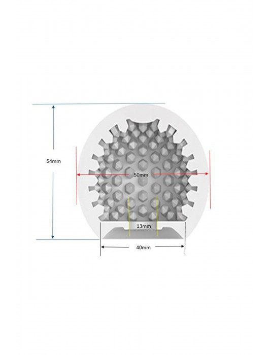 Белый мастурбатор-шар Lucky Ball Type 2 - MALESATION - в Новокуйбышевске купить с доставкой