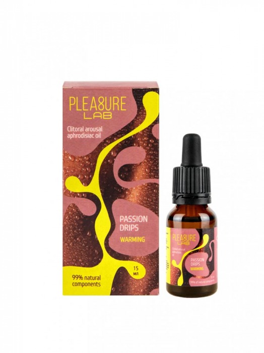 Капли с согревающим эффектом Passion Drips Warming - 15 мл. - Pleasure Lab - купить с доставкой в Новокуйбышевске