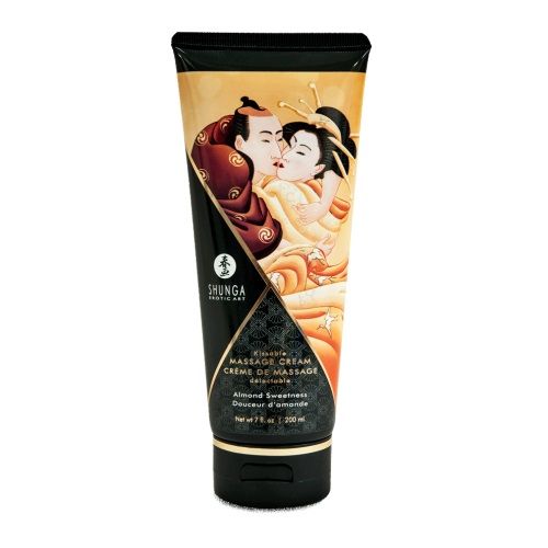 Массажный крем для тела с ароматом миндаля Almond Sweetness - 200 мл. - Shunga - купить с доставкой в Новокуйбышевске