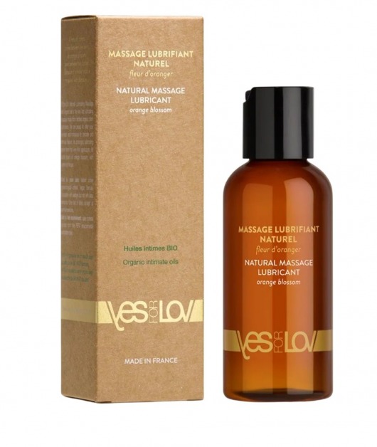 Натуральная массажная смазка Natural Lubricant Orange Blossom - 100 мл. - YESforLOV - купить с доставкой в Новокуйбышевске