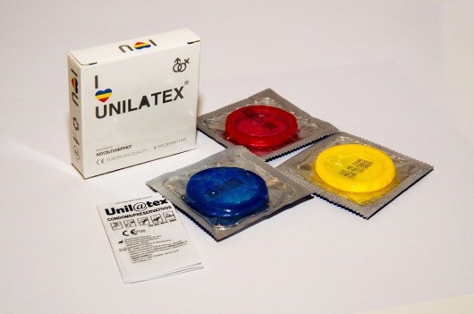Разноцветные ароматизированные презервативы Unilatex Multifruits - 3 шт. - Unilatex - купить с доставкой в Новокуйбышевске