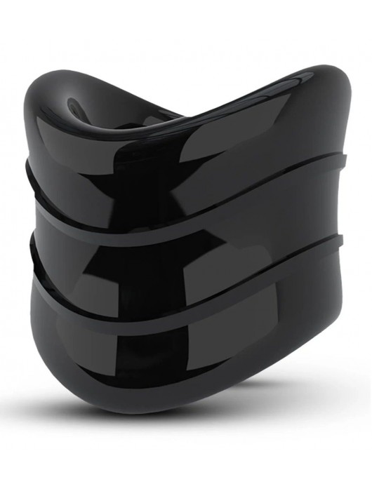 Черное эрекционное кольцо на мошонку Beef Ball Stretcher Snug X Long - Blush Novelties - в Новокуйбышевске купить с доставкой