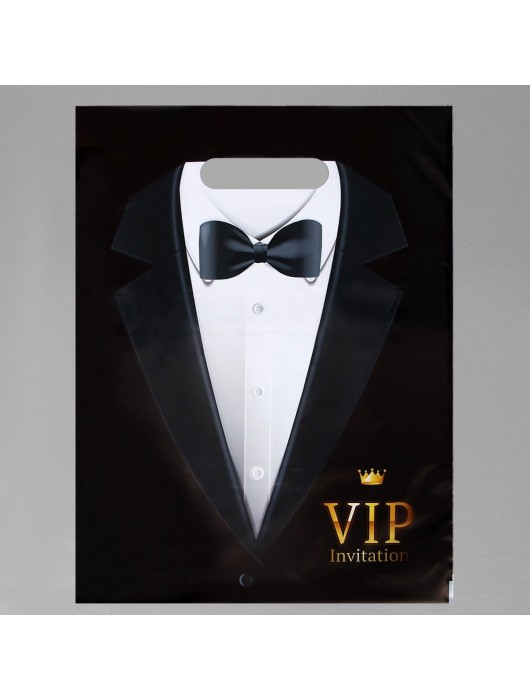 Пакет «Смокинг VIP» полиэтиленовый с вырубной ручкой (30х40 см) - UPAK LAND - купить с доставкой в Новокуйбышевске