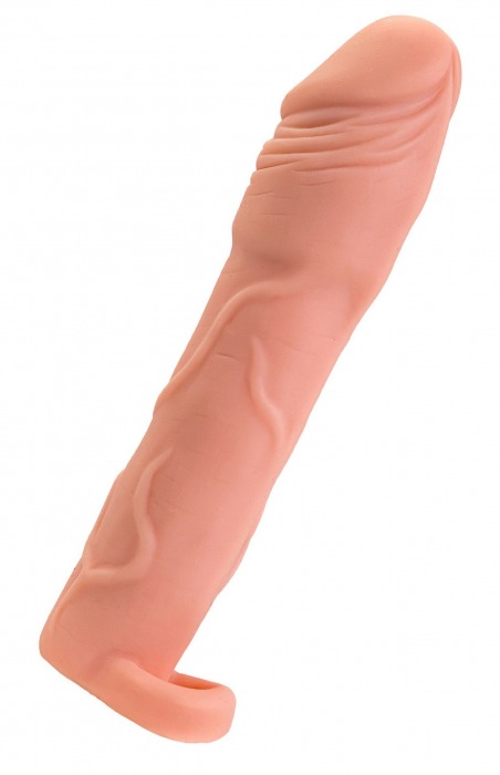 Телесная удлиняющая насадка с подхватом - 19 см. - ToyFa - в Новокуйбышевске купить с доставкой