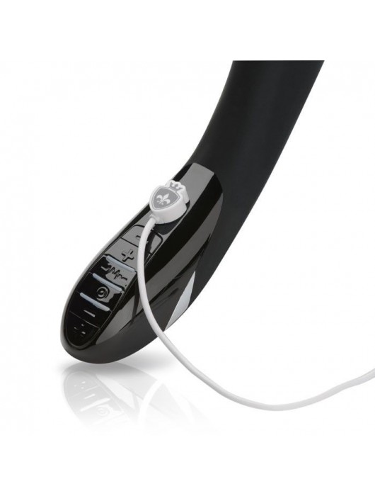 Вибратор с электростимуляцией Sizzling Simon Black Edition - 27 см. - MyStim - купить с доставкой в Новокуйбышевске