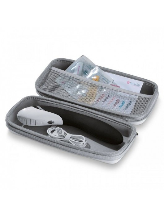 Вибратор с электростимуляцией Sizzling Simon Black Edition - 27 см. - MyStim - купить с доставкой в Новокуйбышевске