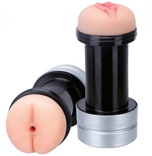 Мастурбатор 2-в-1 REALSTUFF 2 IN 1 HUMMER ANUS   VAGINA: вагина и анус - Dream Toys - в Новокуйбышевске купить с доставкой