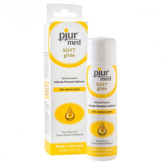 Силиконовый лубрикант с жожоба pjur MED Soft glide - 100 мл. - Pjur - купить с доставкой в Новокуйбышевске