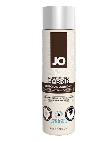 Водно-масляный лубрикант с охлаждающим эффектом JO Silicon free Hybrid Lubricant COOLING - 120 мл. - System JO - купить с доставкой в Новокуйбышевске