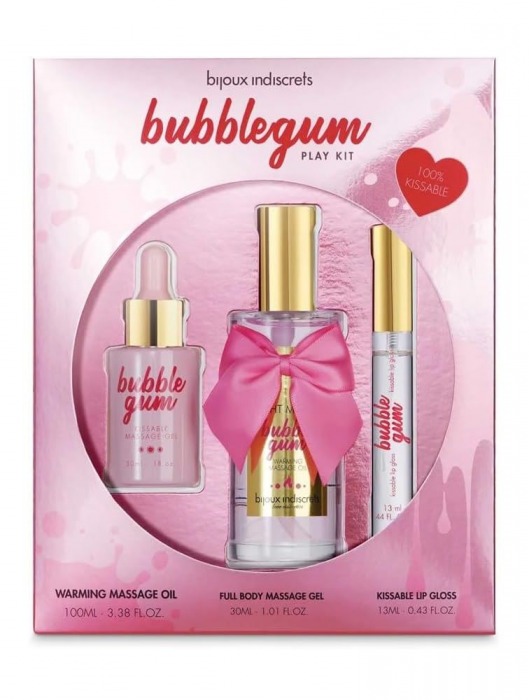 Набор средств для массажа и ласк Bubblegum Play Kit - Bijoux Indiscrets - купить с доставкой в Новокуйбышевске
