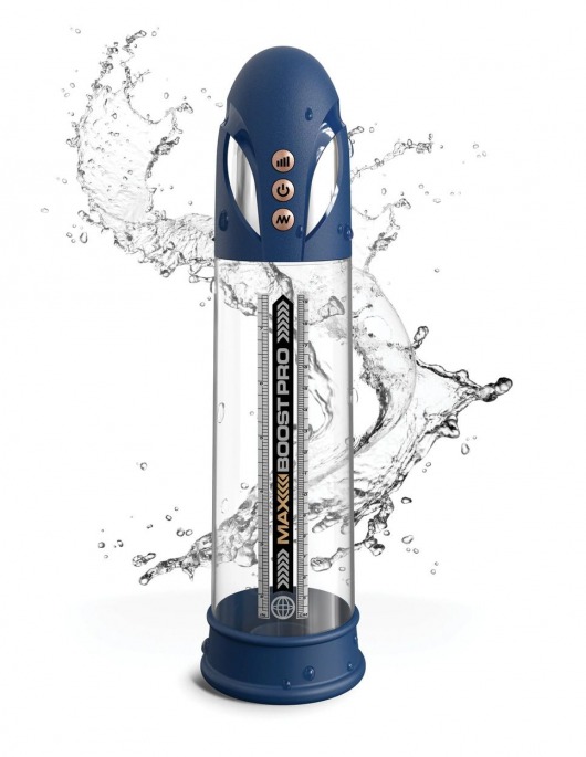 Синяя вакуумная автоматическая помпа Max Boost Pro Flow - Pipedream - в Новокуйбышевске купить с доставкой