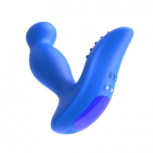 Синий вибромассажер простаты 3,5’’ P-spot Massager - 12,5 см. - Erokay - в Новокуйбышевске купить с доставкой