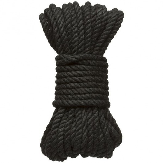 Черная верёвка для связывания и фиксации Bind Tie - 9,14 м. - Doc Johnson - купить с доставкой в Новокуйбышевске