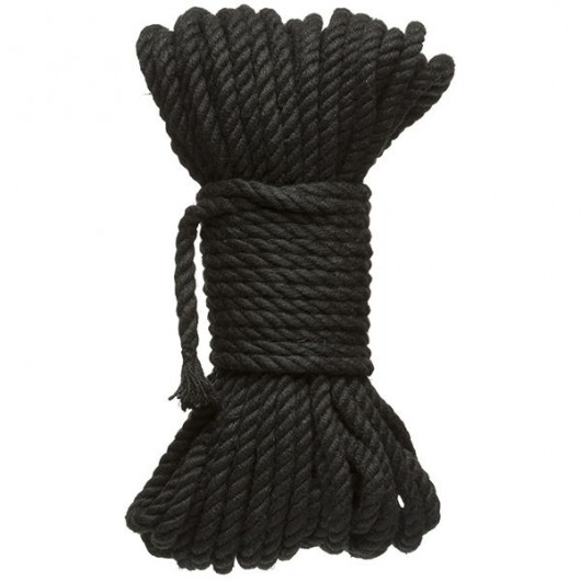 Черная верёвка для связывания и фиксации Bind Tie - 15,24 м. - Doc Johnson - купить с доставкой в Новокуйбышевске
