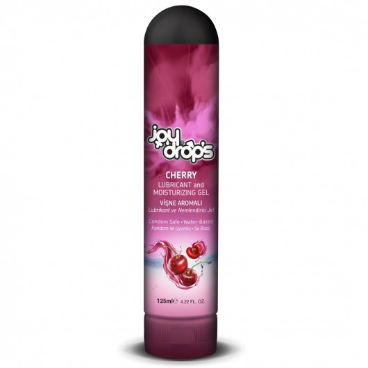 Смазка на водной основе Cherry с ароматом вишни -  125 мл. - JoyDrops - купить с доставкой в Новокуйбышевске