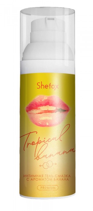 Интимная гель-смазка Shefox Premium «Тропический банан» - 50 мл. - Shefox - купить с доставкой в Новокуйбышевске