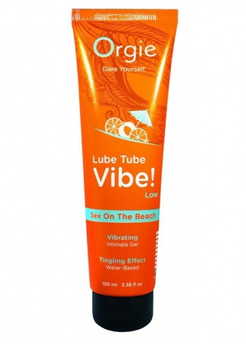 Гель с эффектом вибрации Lube Tube Vibe Low Sex On The Beach - 100 мл. - ORGIE - купить с доставкой в Новокуйбышевске