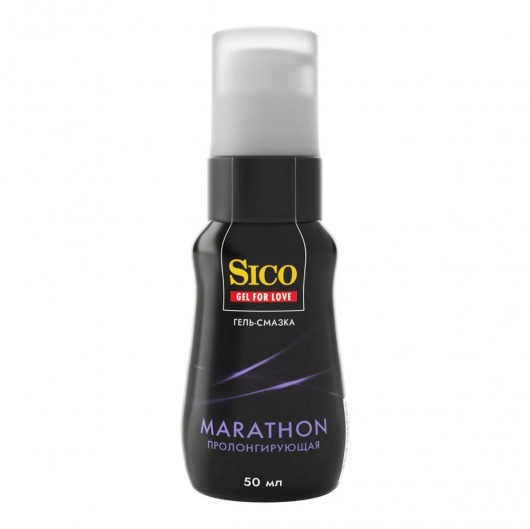 Пролонгирующая гель-смазка Sico Marathon - 50 мл. - Sico - купить с доставкой в Новокуйбышевске
