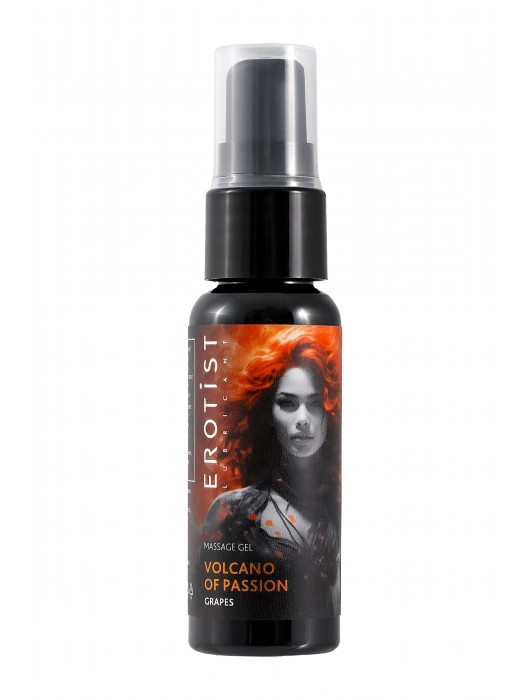 Гель с эффектом вибрации Volcano Of Passion со вкусом винограда - 25 мл. - Erotist Lubricants - купить с доставкой в Новокуйбышевске