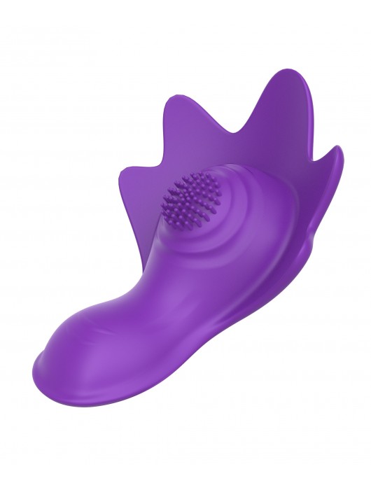 Фиолетовый вибратор в трусики с магнитным держателем - Secwell