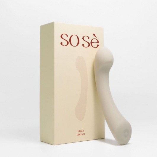 Серый вибростимулятор точки G Mirage - 17,8 см. - Sose