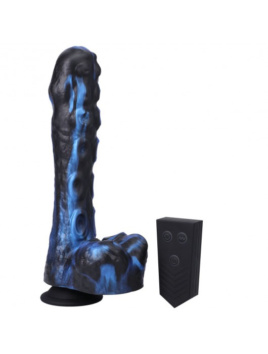 Черно-синяя мини-машина на присоске Tendril Thruster - 21,6 см. - Doc Johnson - купить с доставкой в Новокуйбышевске