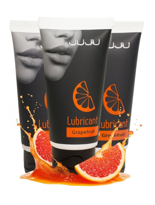Набор из 3 съедобных лубрикантов JUJU со вкусом грейпфрута - JuJu - купить с доставкой в Новокуйбышевске