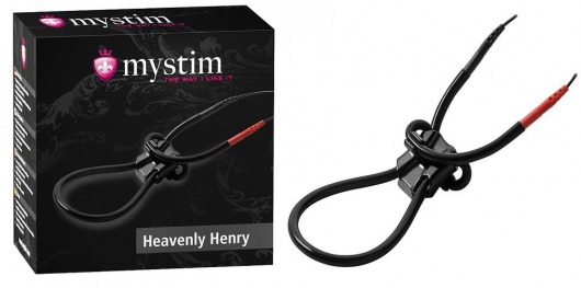 Эрекционное лассо для электростимуляции HEAVENLY HENRY - MyStim - купить с доставкой в Новокуйбышевске