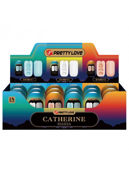 Набор из 18 мастурбаторов Catherine Masha - Baile - в Новокуйбышевске купить с доставкой