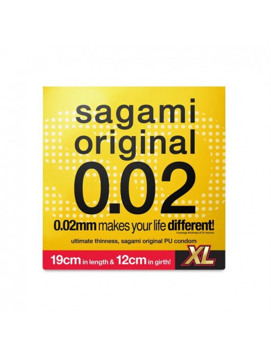 Презерватив увеличенного размера Sagami Original 0.02 XL-size - 1 шт. - Sagami - купить с доставкой в Новокуйбышевске