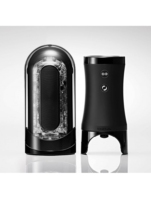 Набор Tenga Flip Zero Electronic Vibrotation: мастурбатор с вибрацией и устройство вращения - Tenga - в Новокуйбышевске купить с доставкой
