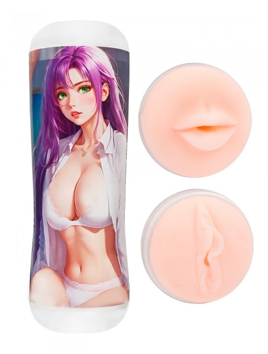 Двусторонний мастурбатор аниме - ротик и вагина - Tokyo Style - в Новокуйбышевске купить с доставкой