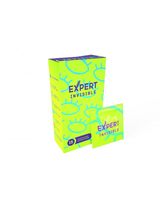 Ультратонкие презервативы Expert Invisible - 15 шт. - Expert - купить с доставкой в Новокуйбышевске