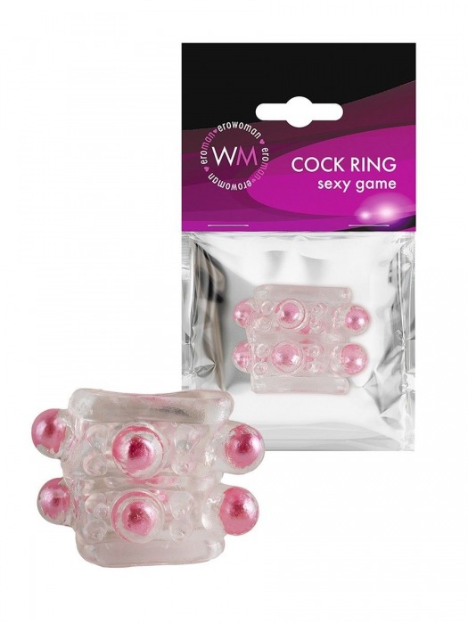 Прозрачная насадка на пенис с цветными шариками - Erowoman-Eroman - в Новокуйбышевске купить с доставкой