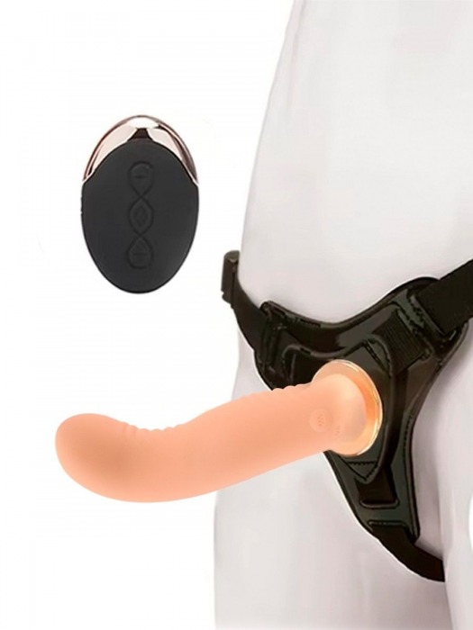 Женский вибрострапон со съемной насадкой и пультом ДУ - Erokay - купить с доставкой в Новокуйбышевске