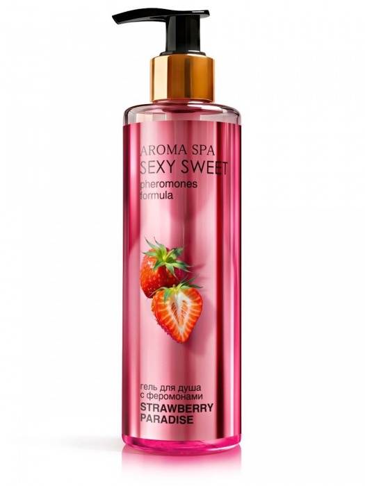 Гель для душа с феромонами и ароматом клубники Strawberry Paradise - 200 мл. -  - Магазин феромонов в Новокуйбышевске