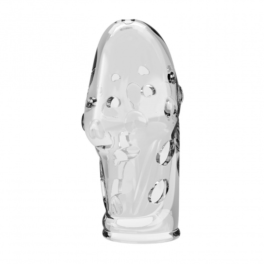 Прозрачная насадка на пенис Booker - 8 см. - Baile - в Новокуйбышевске купить с доставкой