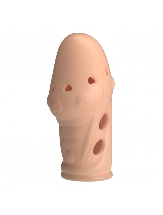 Телесная насадка на пенис Booker - 8 см. - Baile - в Новокуйбышевске купить с доставкой