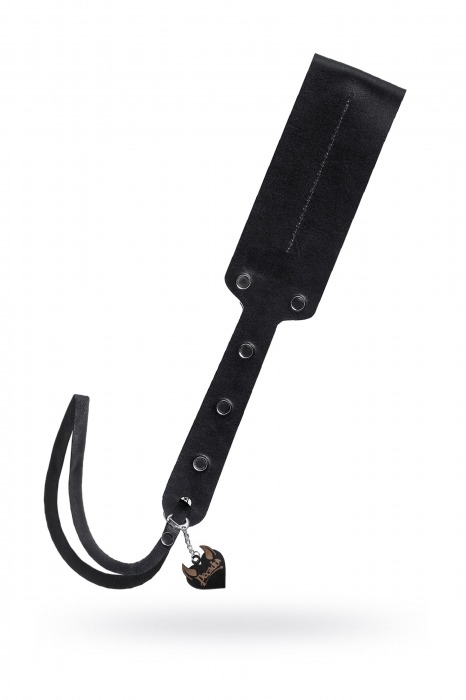 Черный кожаный пэддл - 32 см. - Pecado - купить с доставкой в Новокуйбышевске