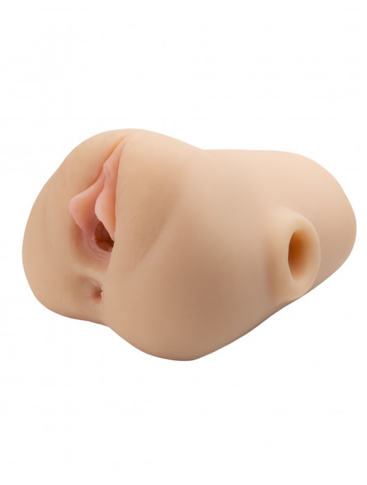 Телесный мастурбатор с вибрацией Double Pounder Vibrating Squeeze Stroker - Pipedream - в Новокуйбышевске купить с доставкой