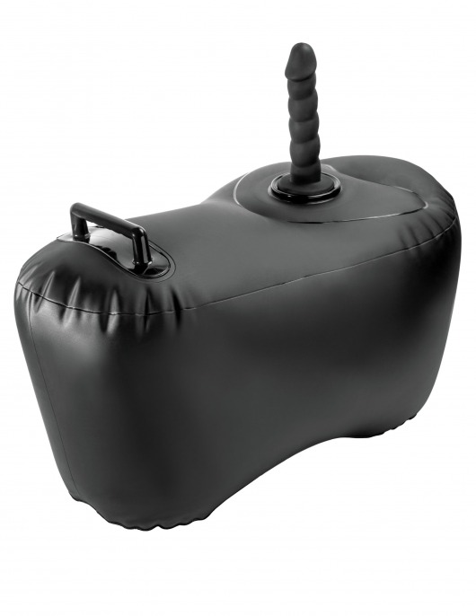 Черное надувное кресло с платформой для фиксации дилдо Body Dock Inflatable Love Seat - Pipedream - купить с доставкой в Новокуйбышевске