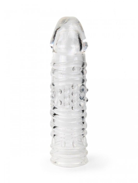Прозрачная закрытая насадка на пенис - 17 см. - Sex Expert - в Новокуйбышевске купить с доставкой