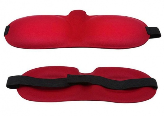 Красная глухая маска на резинке - Sitabella - купить с доставкой в Новокуйбышевске